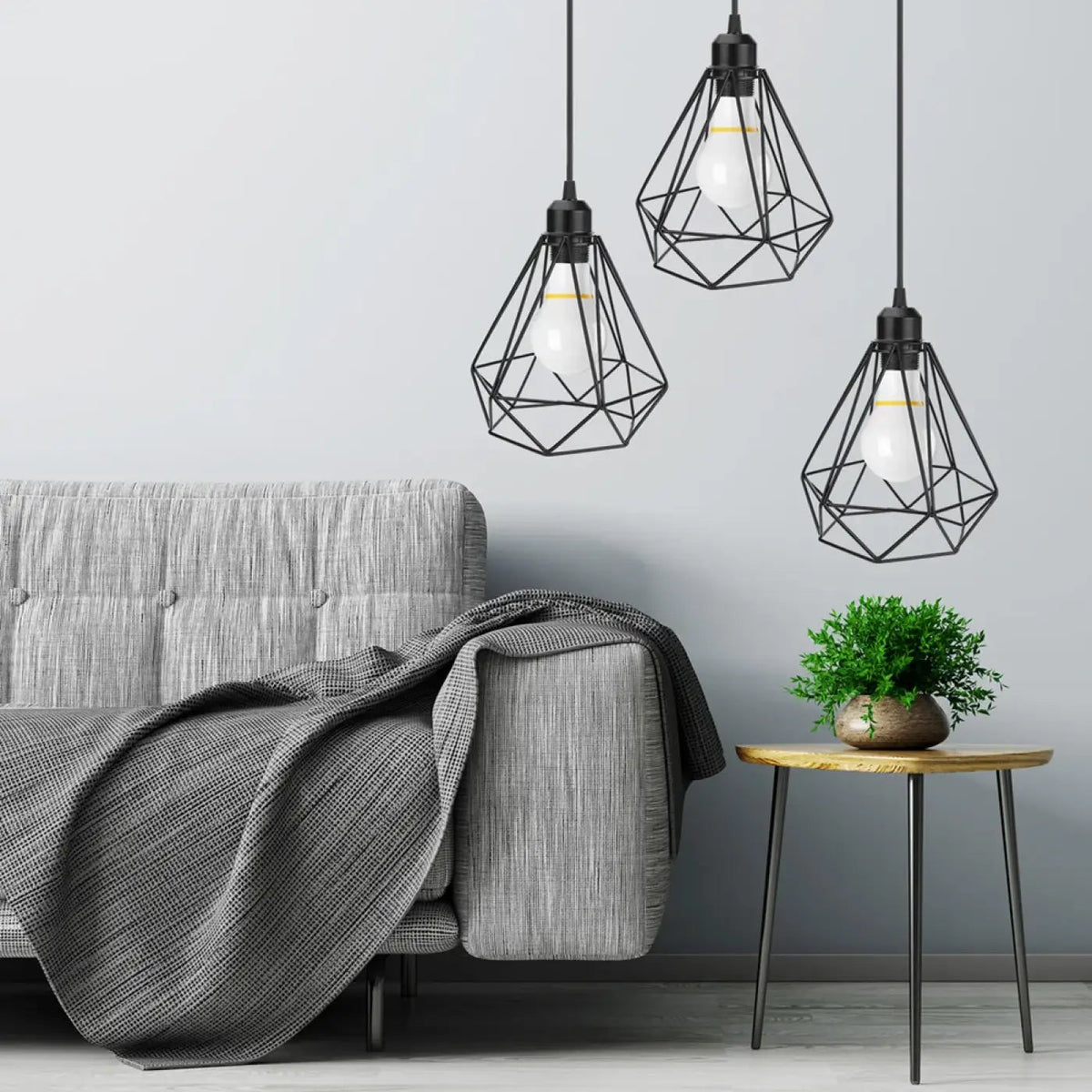 Lampa wisząca czarna geometryczna | Veranta