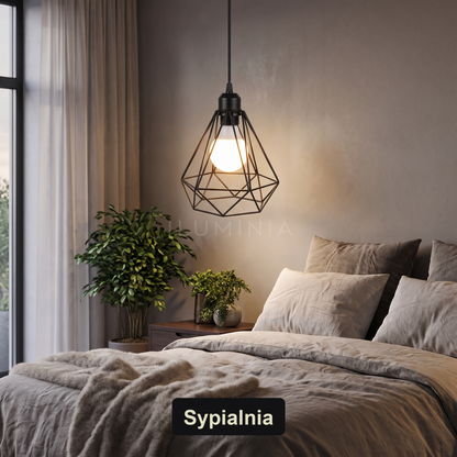 Lampa wisząca czarna geometryczna | Veranta