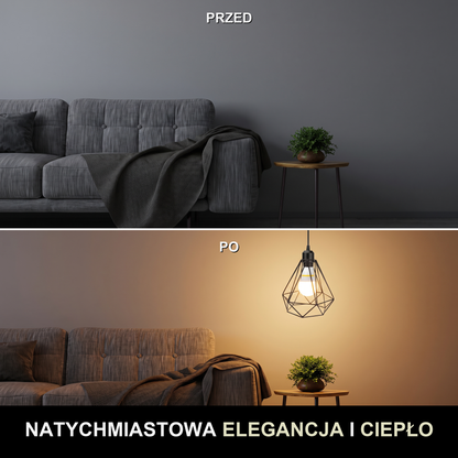 Lampa wisząca czarna geometryczna | Veranta