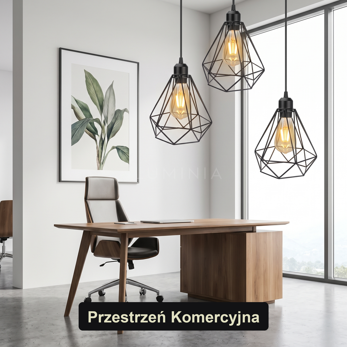 Lampa wisząca czarna geometryczna | Veranta