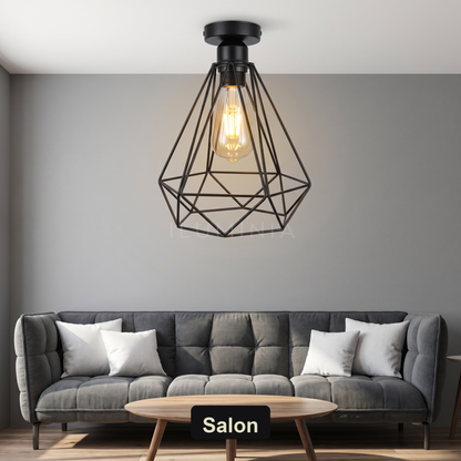 Lampa wisząca czarna geometryczna | Veranta