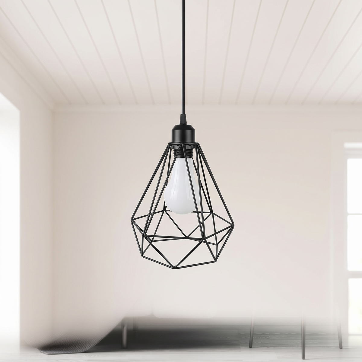 Lampa wisząca czarna geometryczna | Veranta