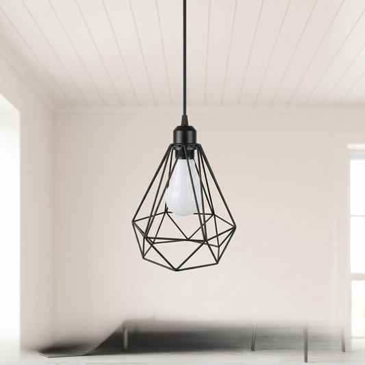 Lampa wisząca czarna geometryczna | Veranta