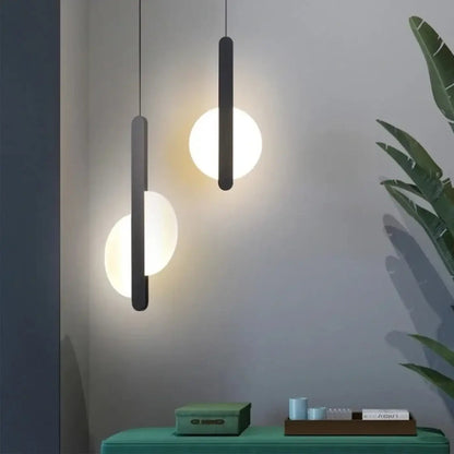 Lampa wisząca czarna na korytarz | Corampa