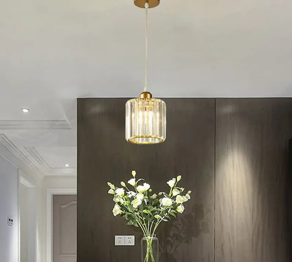 Lampa wisząca czarna z kryształkami | Vintisa