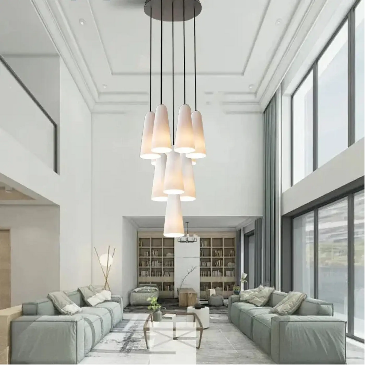 Lampa wisząca czarno miedziana | Santelia