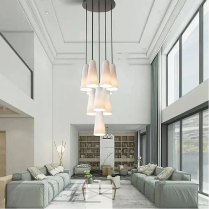 Lampa wisząca czarno miedziana | Santelia