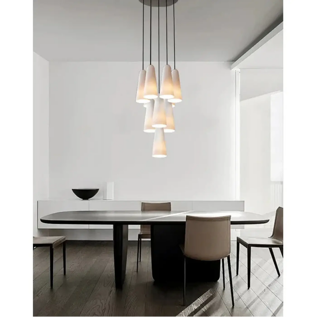Lampa wisząca czarno miedziana | Santelia