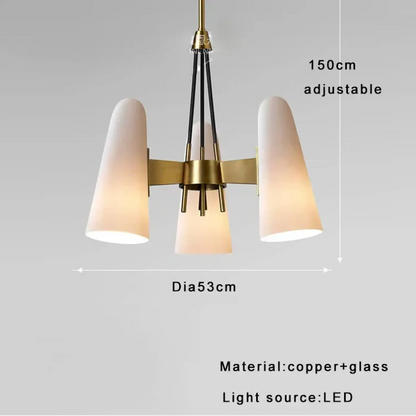 Lampa wisząca czarno miedziana | Santelia