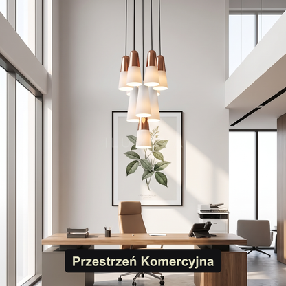 Lampa wisząca czarno miedziana | Santelia