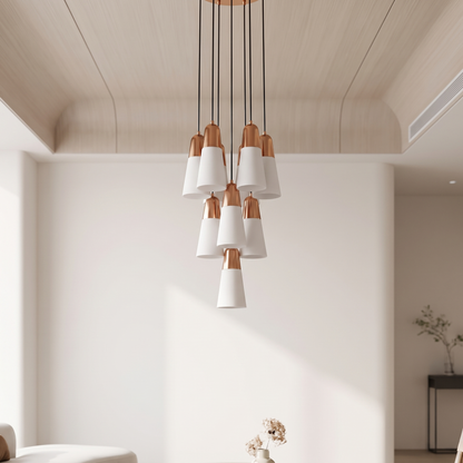 Lampa wisząca czarno miedziana | Santelia