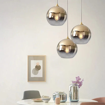 Lampa wisząca do kuchni srebrna | Calesca