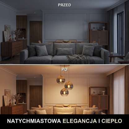 Lampa wisząca do kuchni srebrna | Calesca