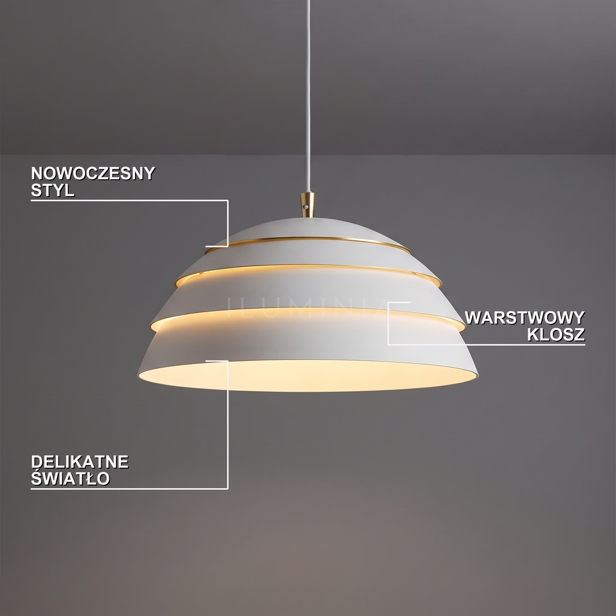 Lampa wisząca biała nowoczesna | Brenessa – cechy i funkcje
