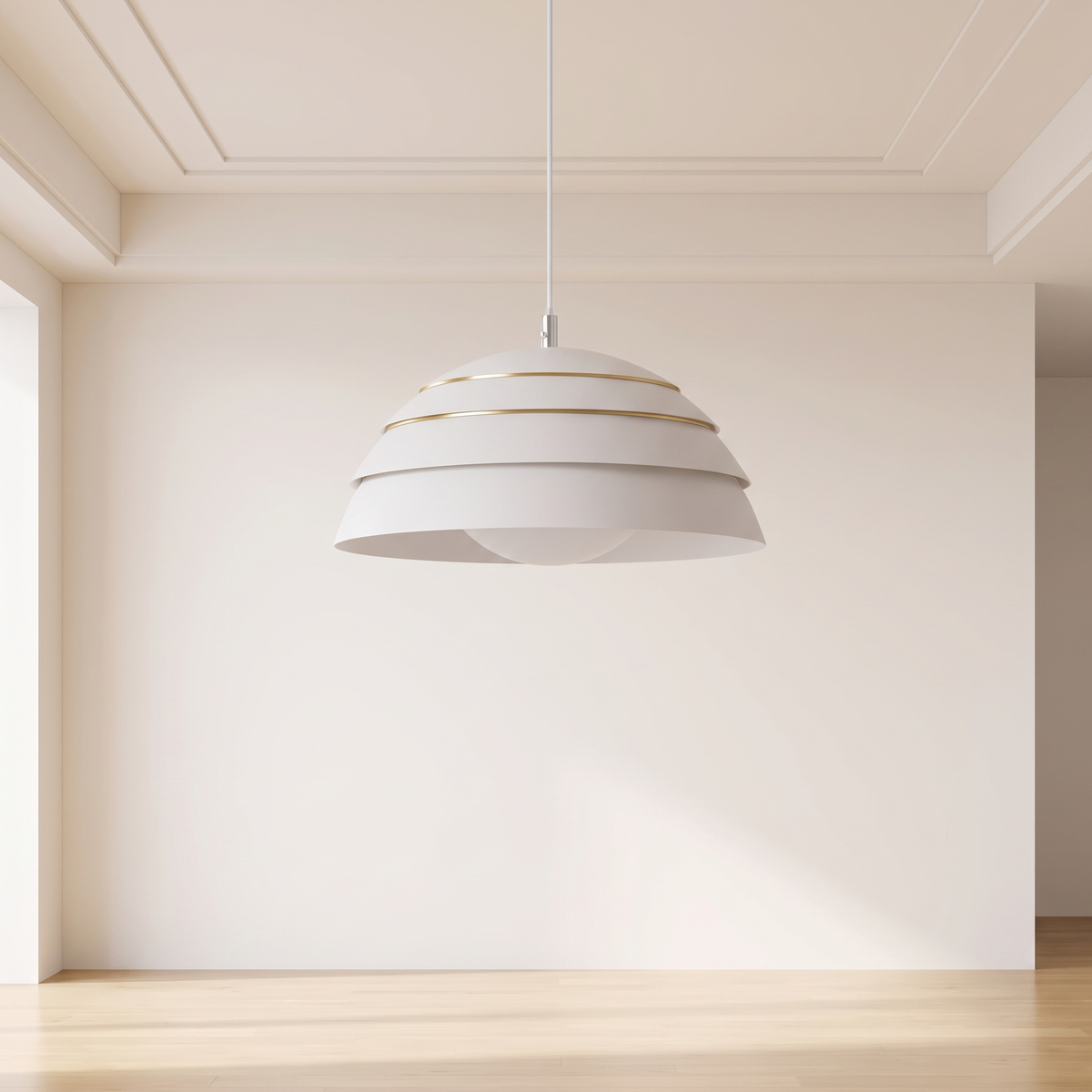 Lampa wisząca biała nowoczesna | Brenessa