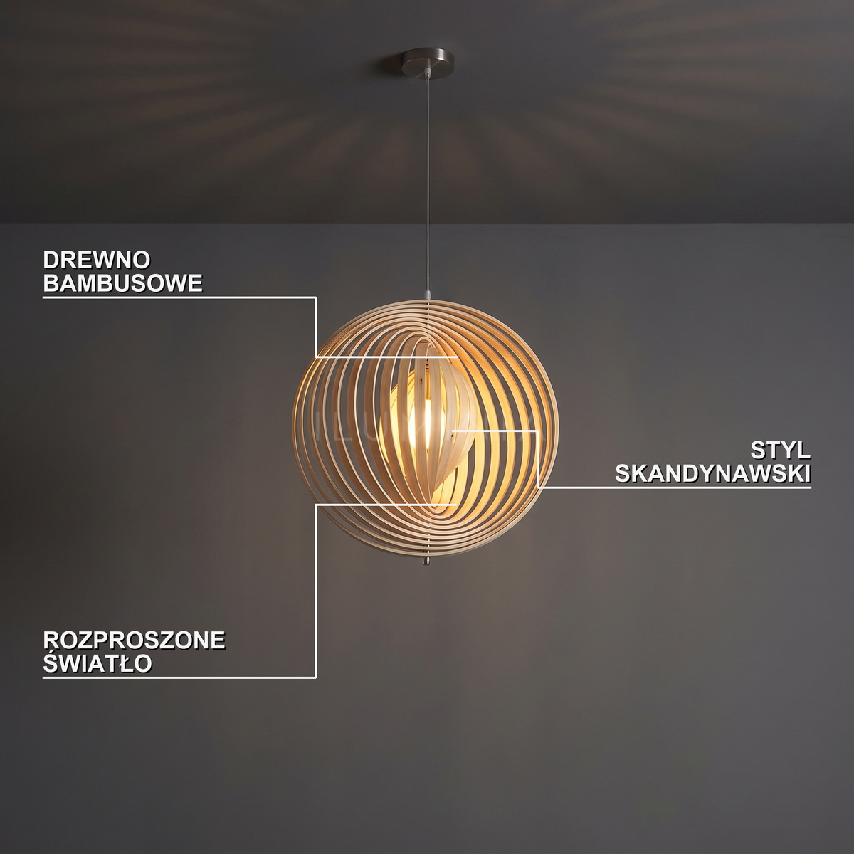 Lampa wisząca dobo | Leonalda