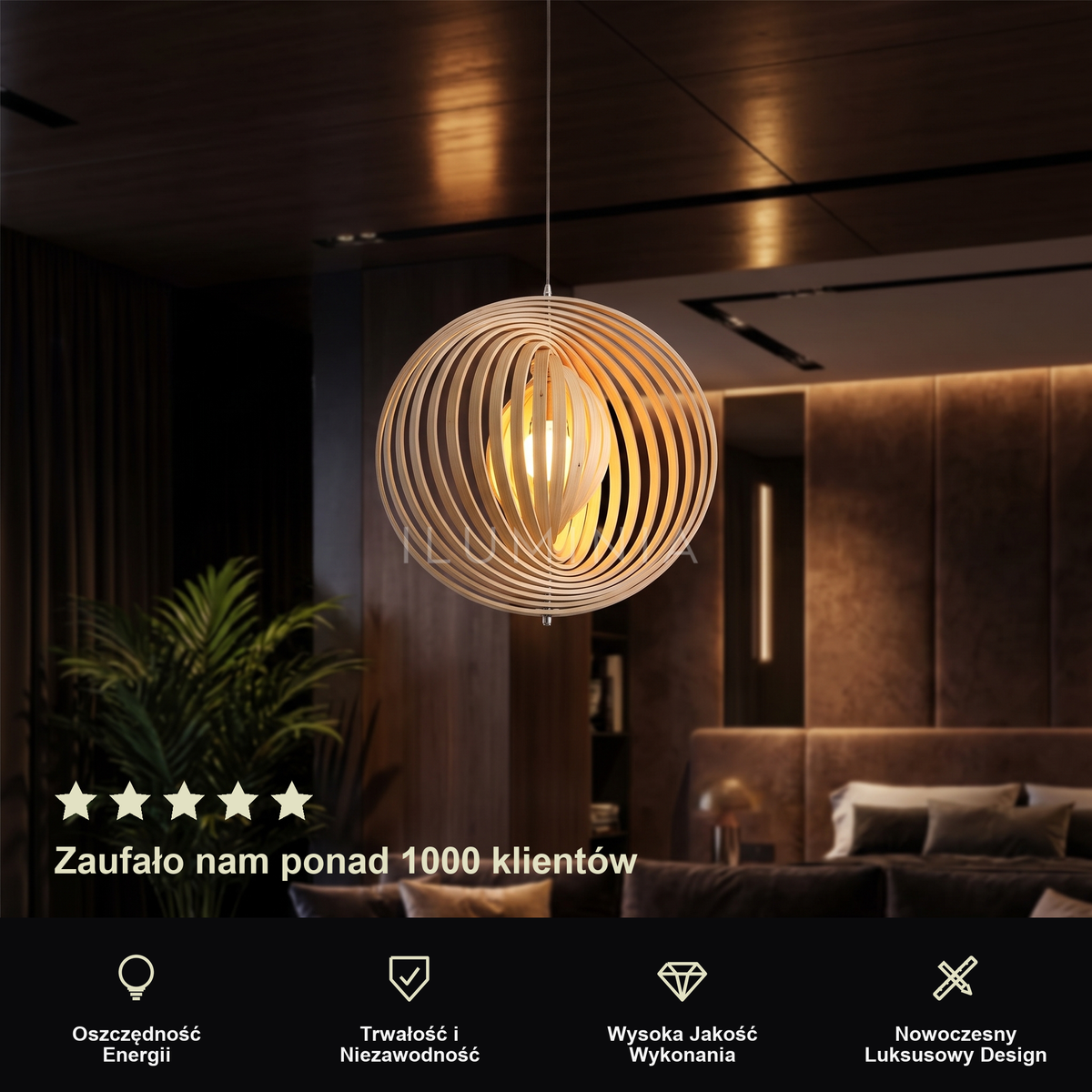 Lampa wisząca dobo | Leonalda