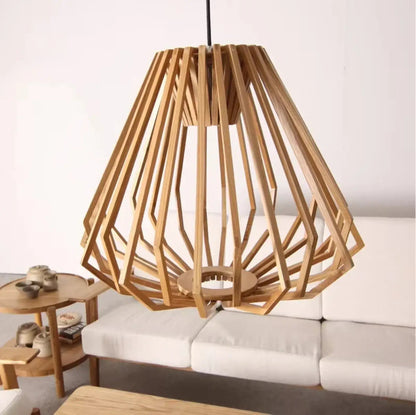 Lampa wisząca drewniana belka | Della