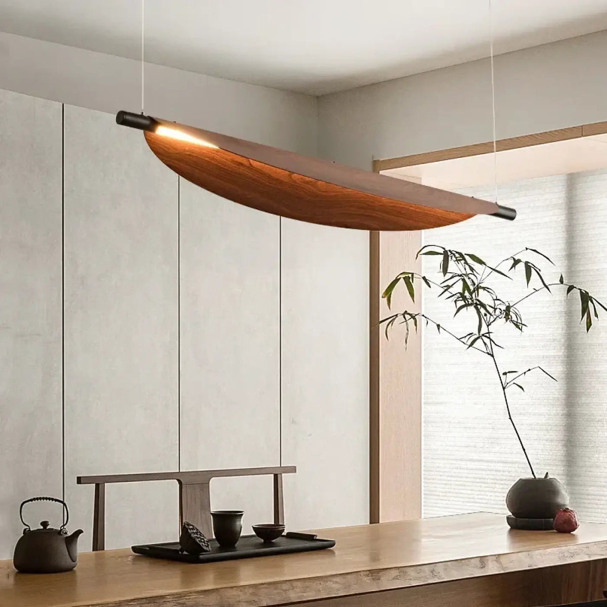 Lampa wisząca drewniana | Bonara