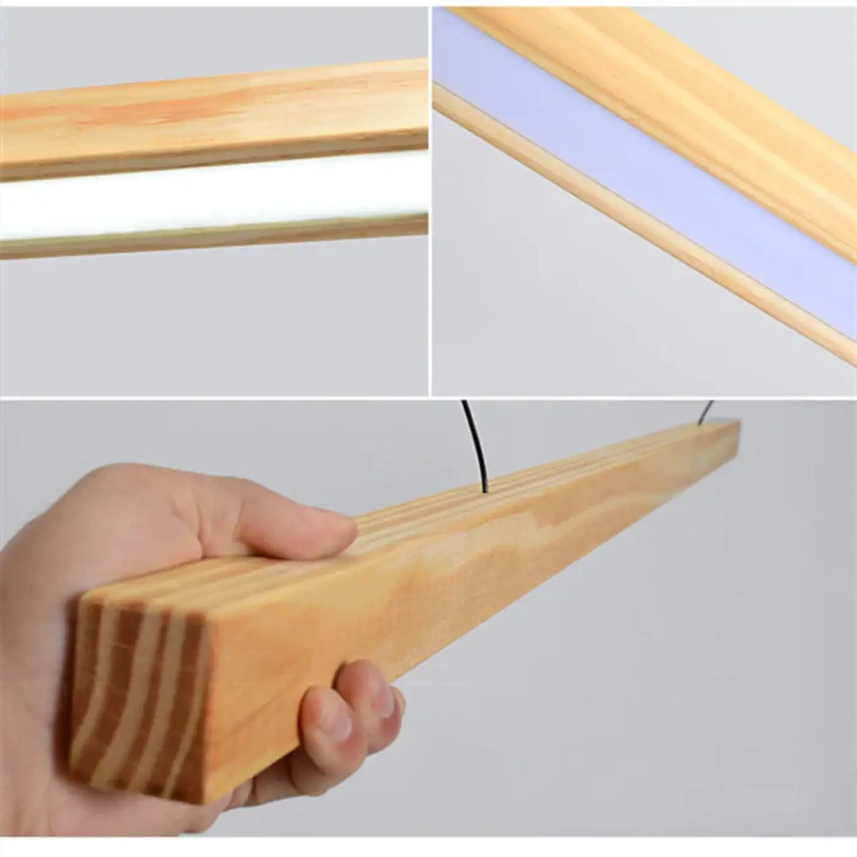 Lampa wisząca drewniana LED | Bonilla