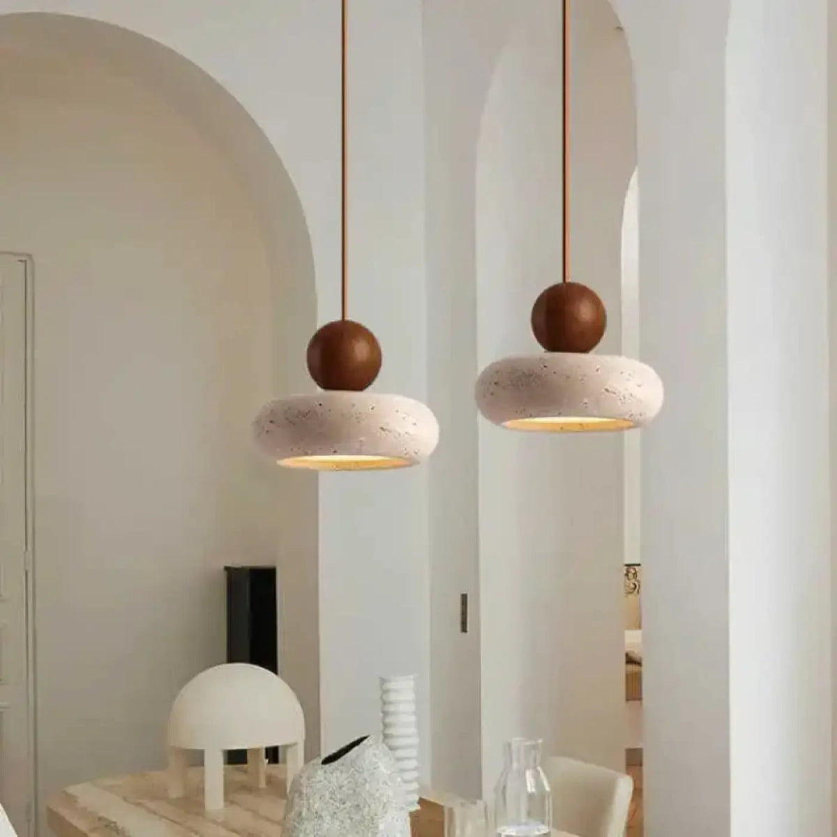 Lampa wisząca drewnopodobna | Tonduna