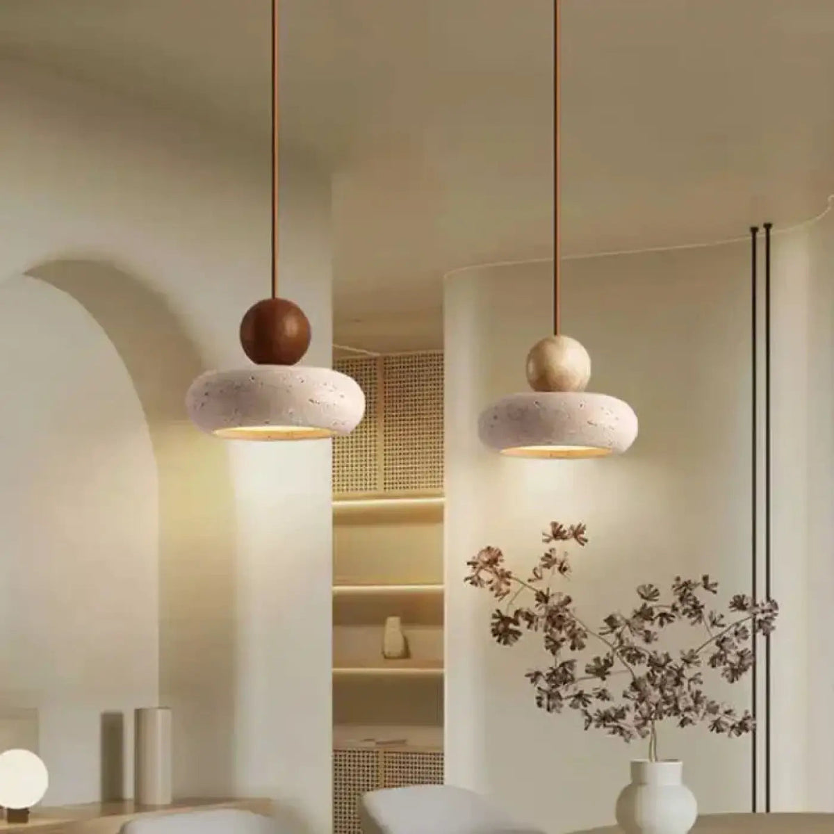 Lampa wisząca drewnopodobna | Tonduna