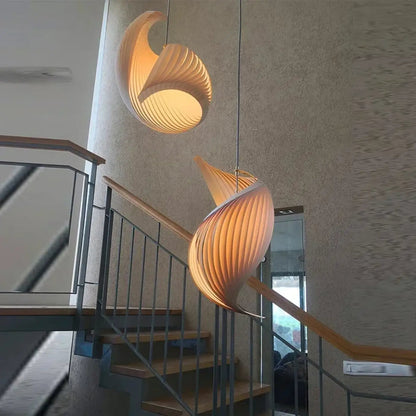 Lampa wisząca elegancka designerska spiralna | Miranessa