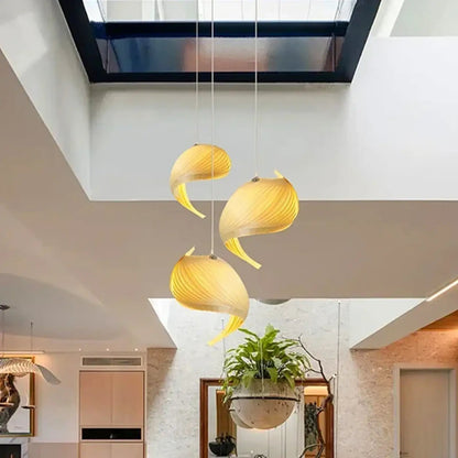 Lampa wisząca elegancka designerska spiralna | Miranessa