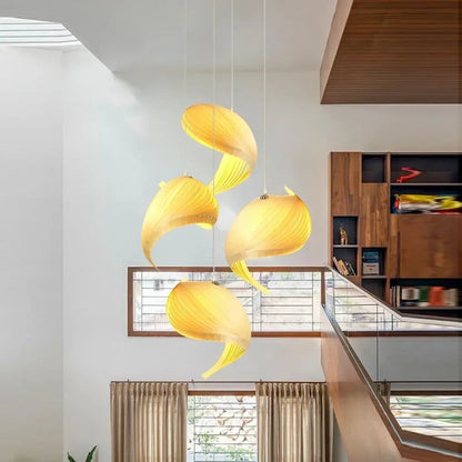 Lampa wisząca elegancka designerska spiralna | Miranessa