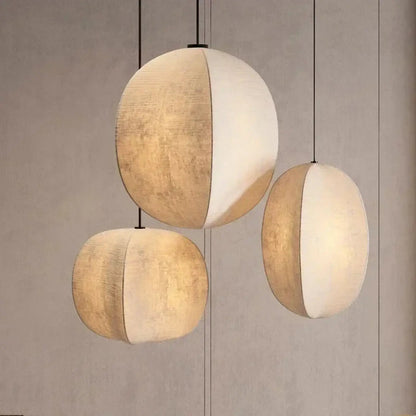 Lampa wisząca elegancka designerska tkanina | Galessa