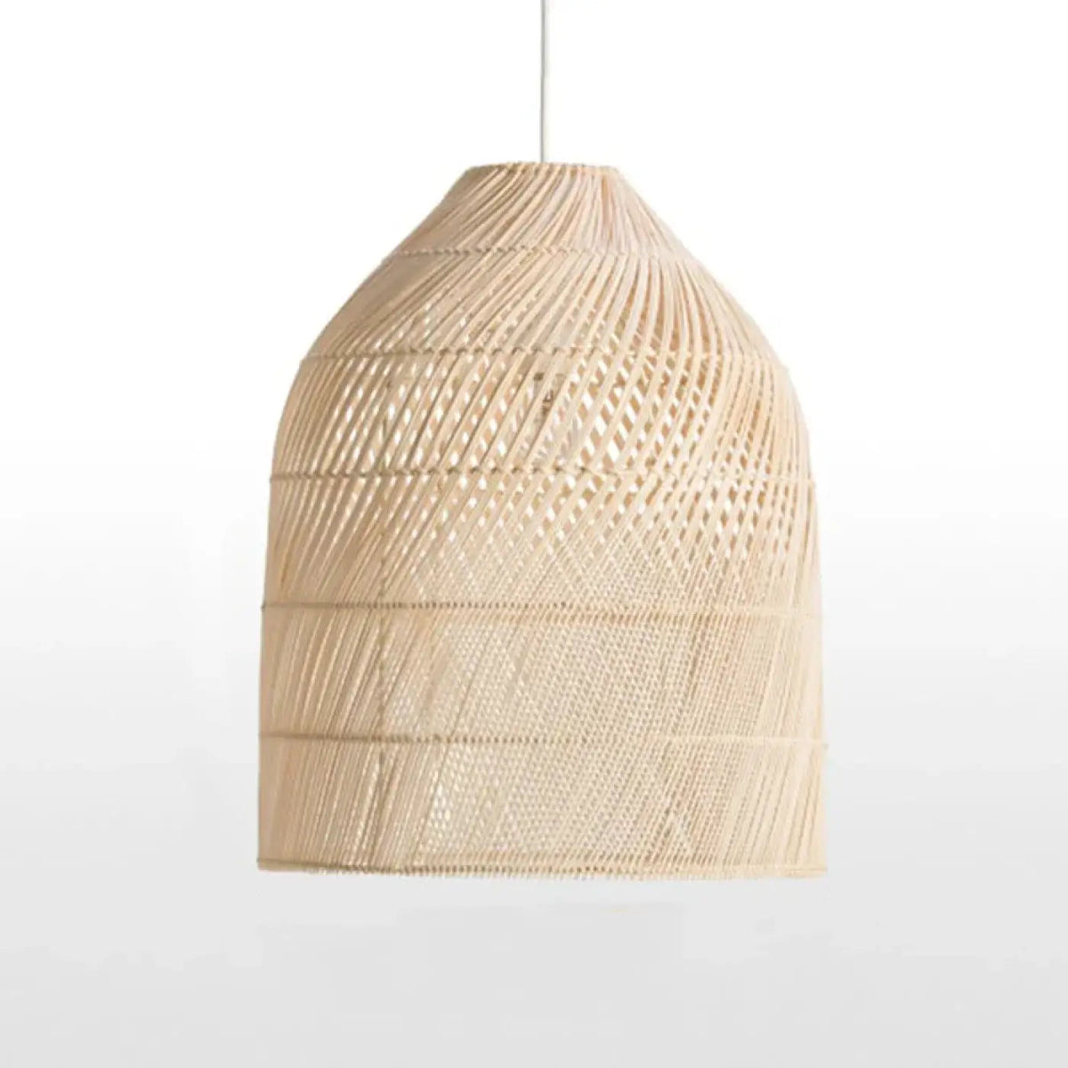 Lampa wisząca elegancka naturalna rattan | Solita