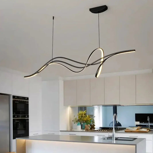 Lampa wisząca elegancka oryginalna falowana | Dorampa