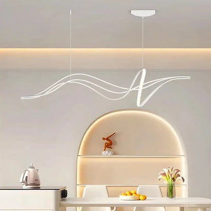 Lampa wisząca elegancka oryginalna falowana | Dorampa