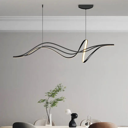 Lampa wisząca elegancka oryginalna falowana | Dorampa