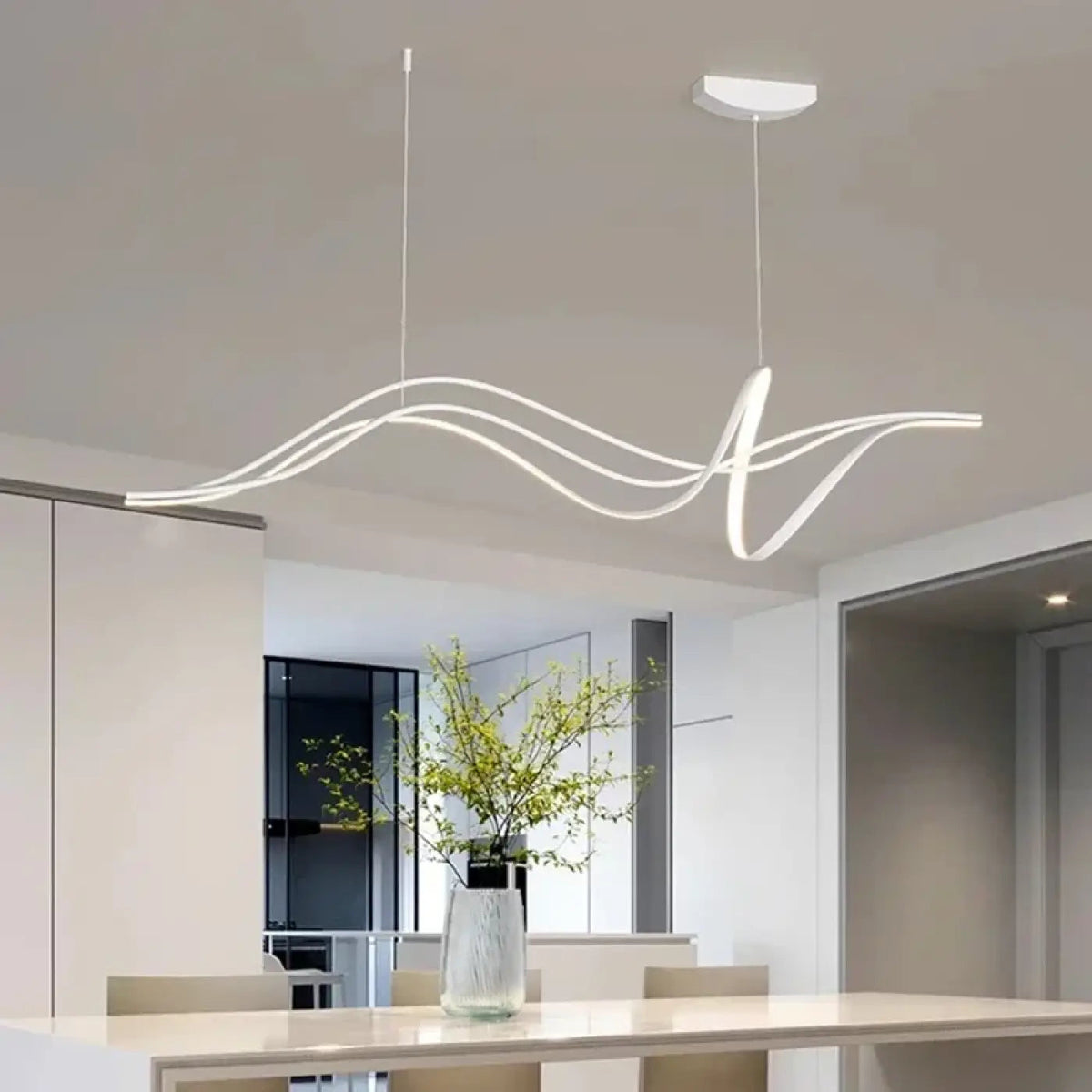 Lampa wisząca elegancka oryginalna falowana | Dorampa
