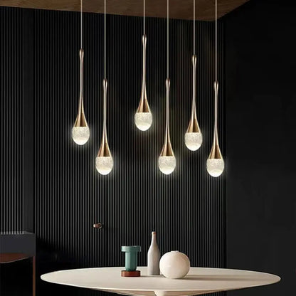 Lampa wisząca elegancka oryginalna złota | Vorurna