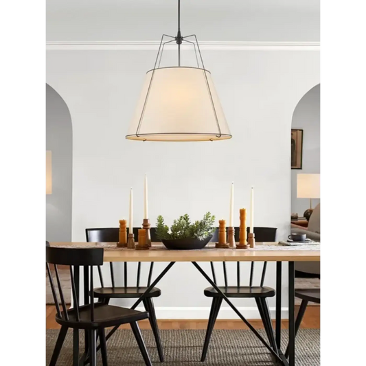 Lampa wisząca elegancka tkanina złota | Piante