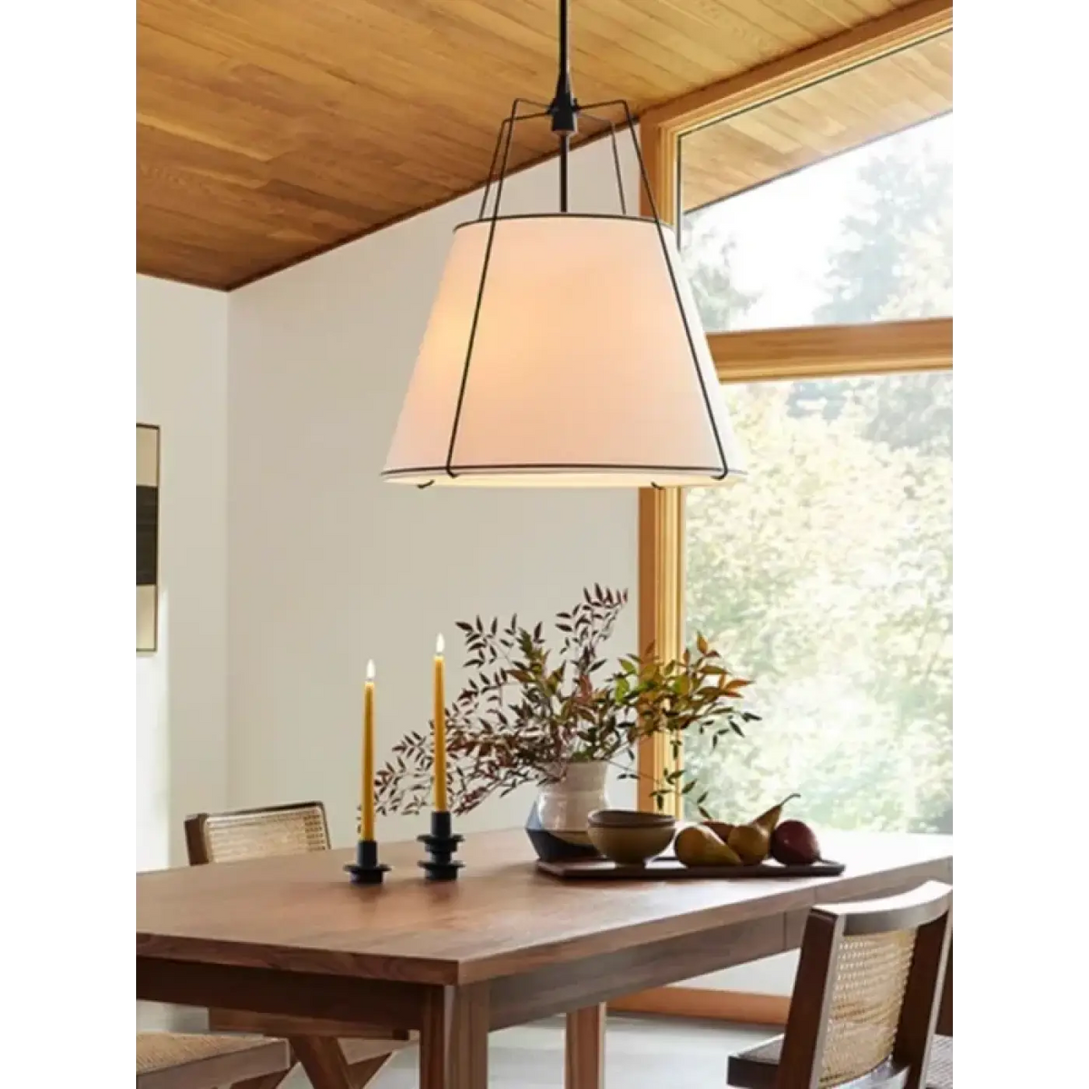 Lampa wisząca elegancka tkanina złota | Piante