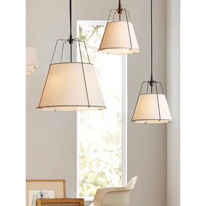Lampa wisząca elegancka tkanina złota | Piante