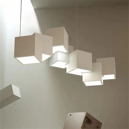 Lampa wisząca geometryczna szara | Rovessa