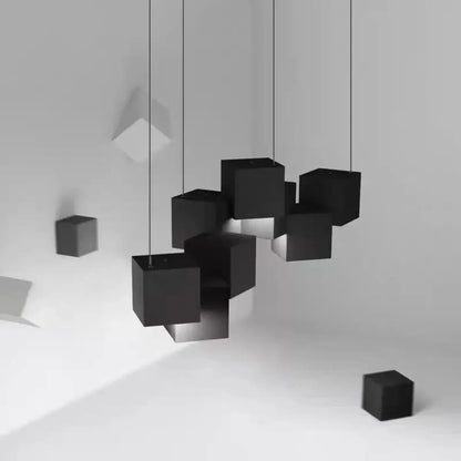 Lampa wisząca geometryczna szara | Rovessa