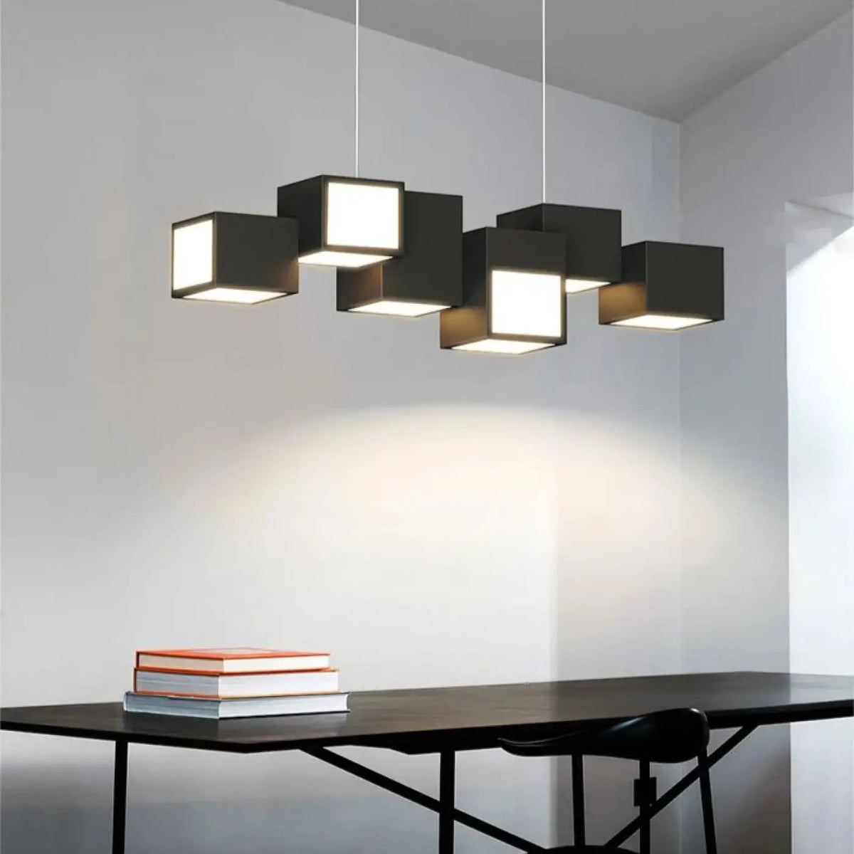 Lampa wisząca geometryczna szara | Rovessa