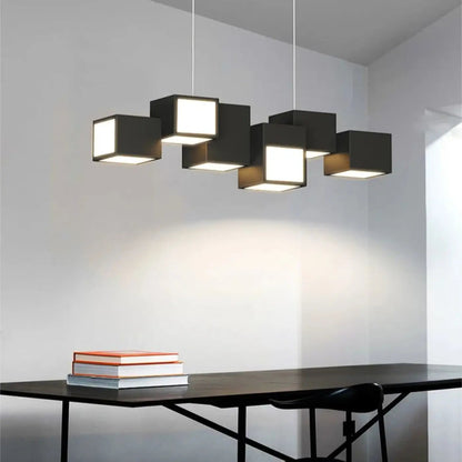 Lampa wisząca geometryczna szara | Rovessa