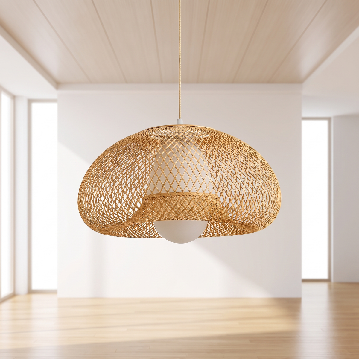 Lampa wisząca bambusowa | Leonza
