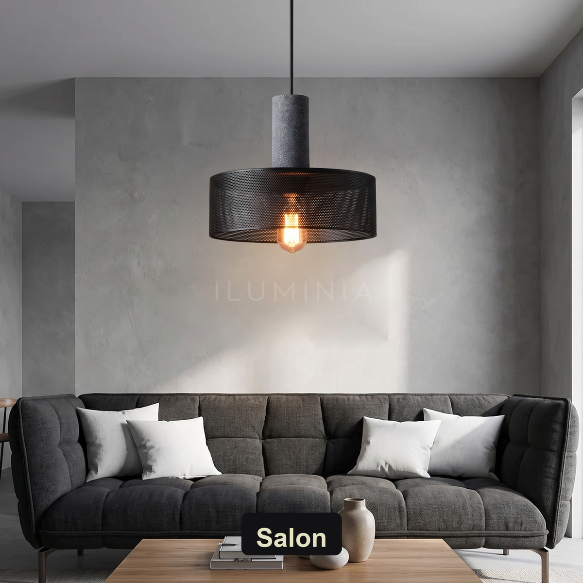 Lampa wisząca industrialna loft | Ambrella – salon