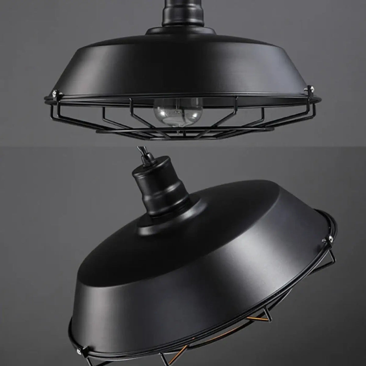 Lampa wisząca industrialna srebrna | Lucella