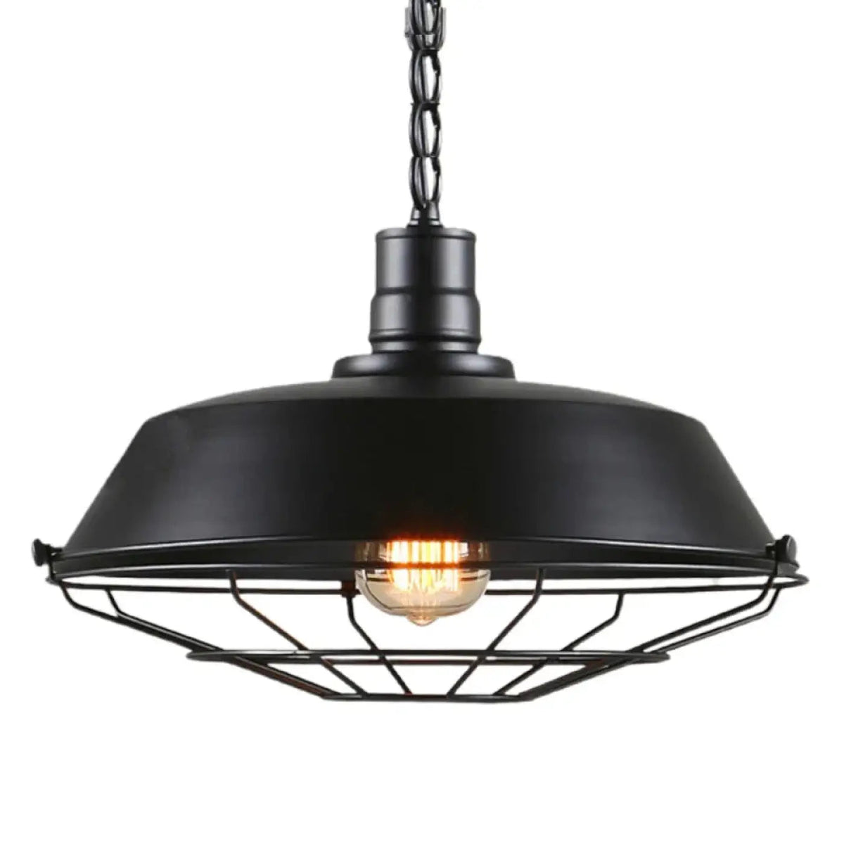 Lampa wisząca industrialna srebrna | Lucella