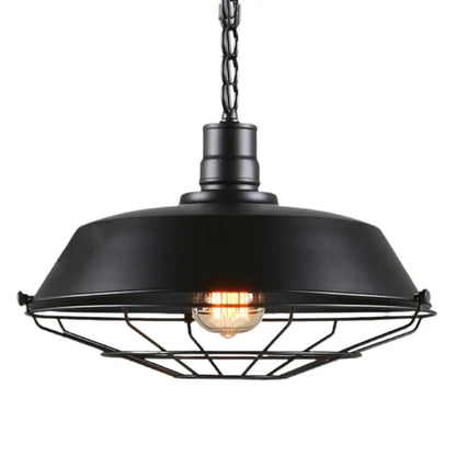 Lampa wisząca industrialna srebrna | Lucella