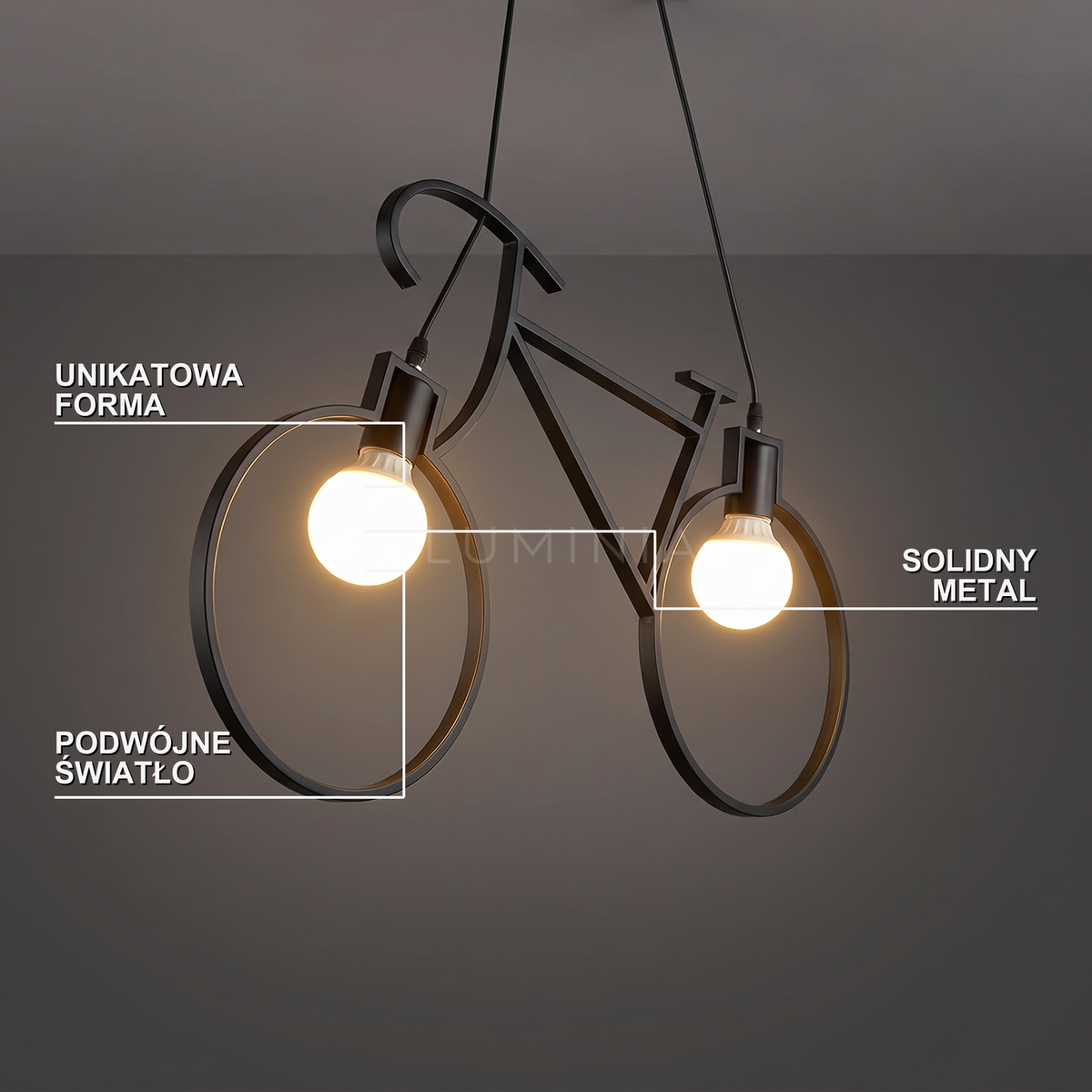 Lampa wisząca kloszem do dołu | Vintanta