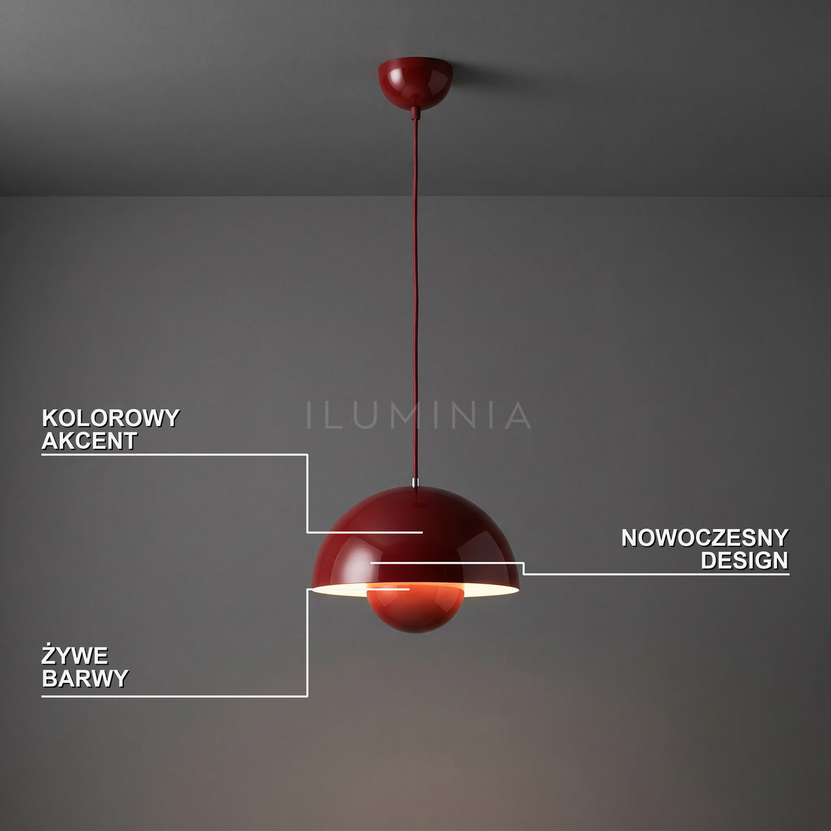 Lampa wisząca kolorowa | Zerlina – cechy i funkcje